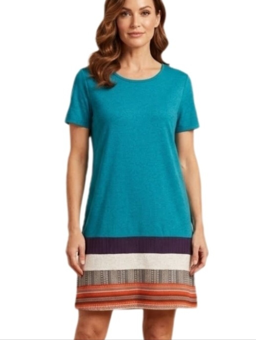 Soulberry Dress Short Sleeve Oversized Teal Size M - Picture 1 of 13